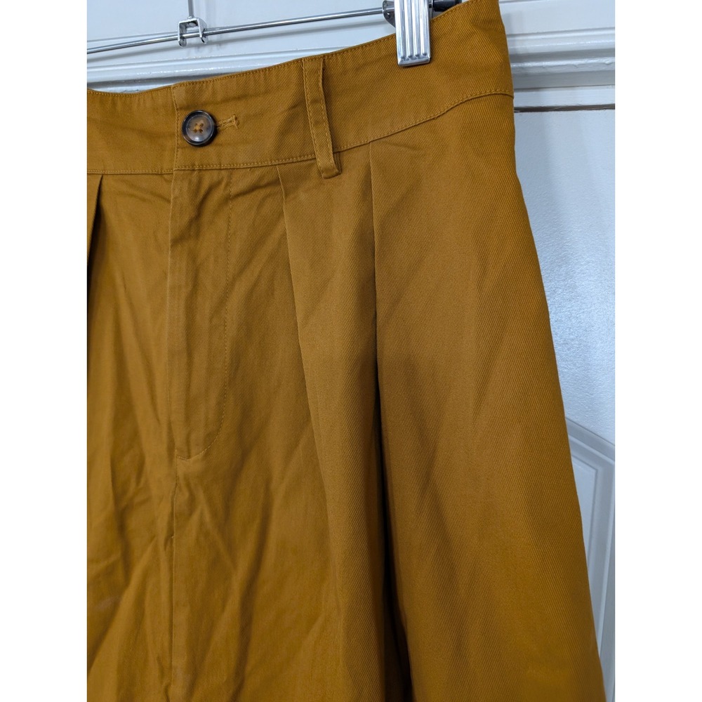 Anthropologie Mustard Midi Skirt - Picture 3 of 5